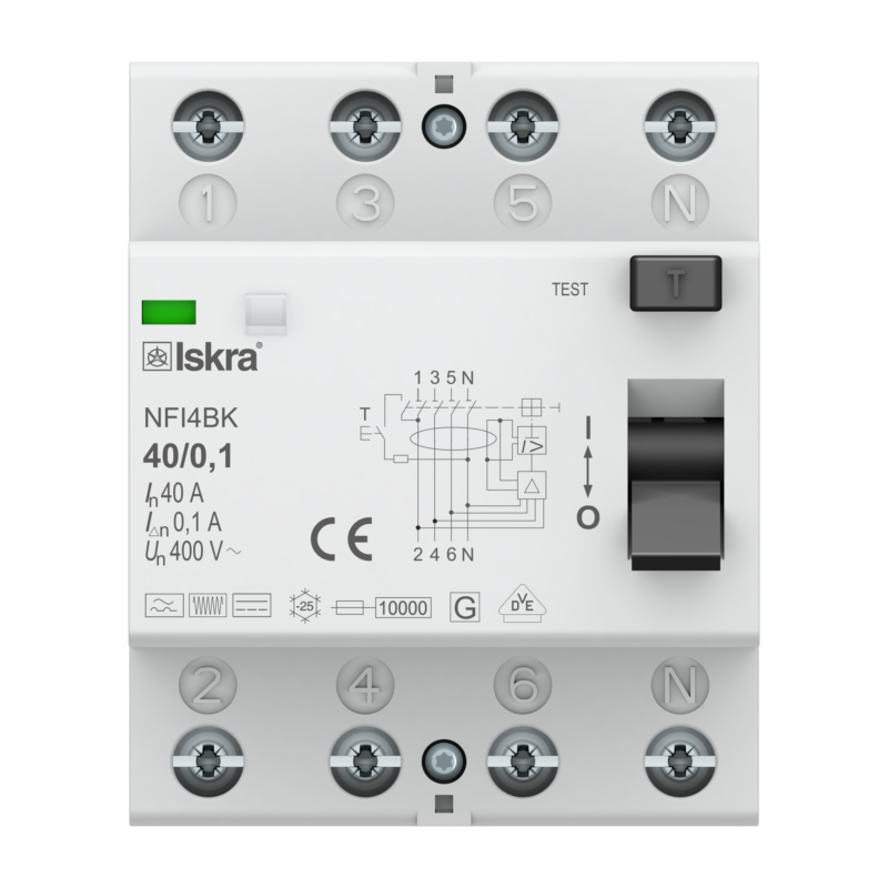 ISKRA Aardlekschakelaar 3F+N 40A 100mA Type B