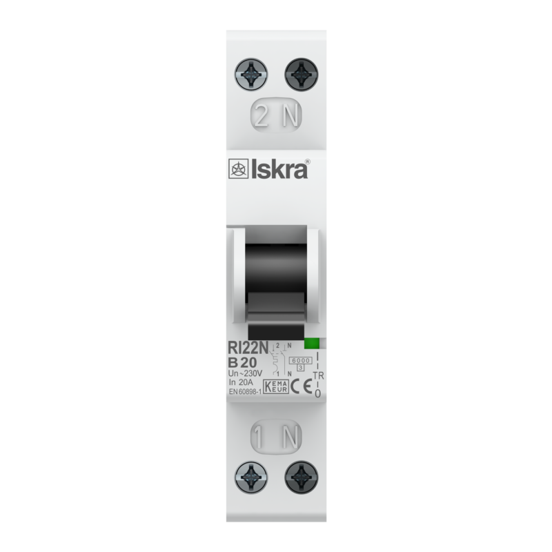ISKRA Installatieautomaat 1F+N 20A B 6kA