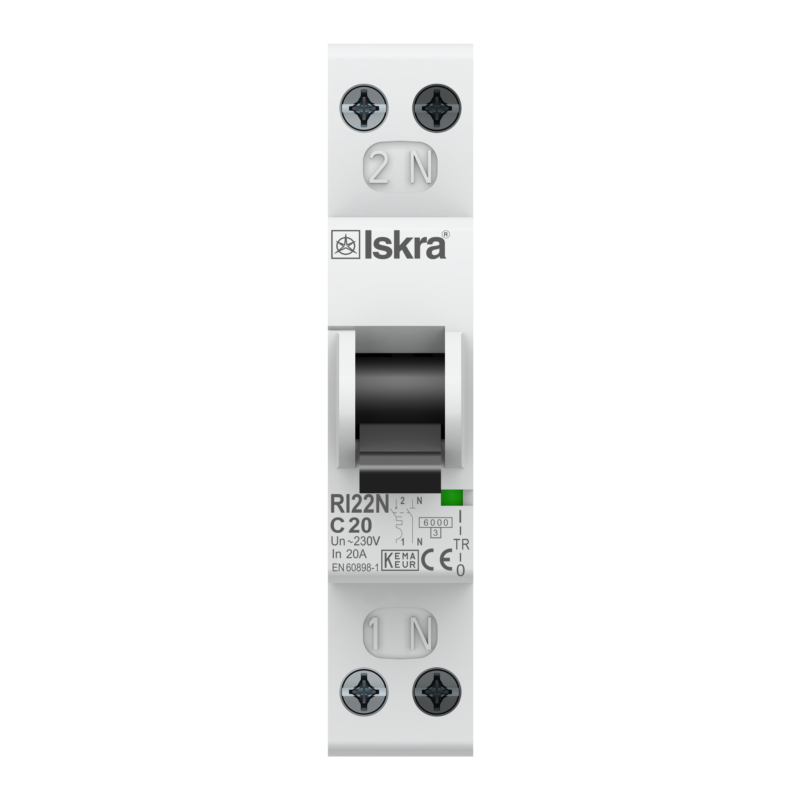 ISKRA Installatieautomaat 1F+N 20A C 6kA
