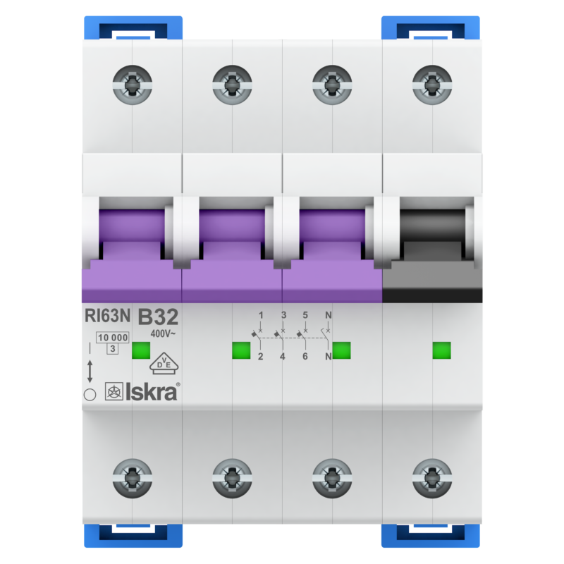 ISKRA Installatieautomaat 3F+N 32A B 10kA