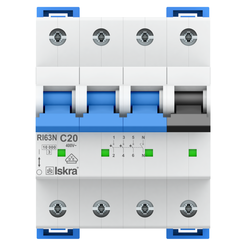 ISKRA Installatieautomaat 3F+N 20A C 10kA