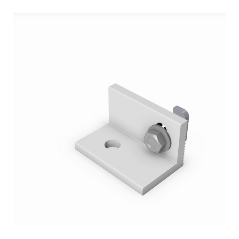 Hoekadapter 60 mm, M10 compleet